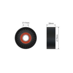 V-belt Tensioner Pulley for MERCEDES OE A6282000170