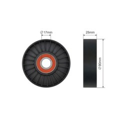 V-ribbed Belt Tensioner Pulley for CITROEN  FIAT  LANCIA  PEUGEOT