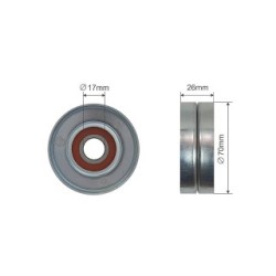 V-ribbed Belt Tensioner Pulley for CHEVROLET  VAUXHALL OE 1340085