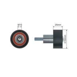 Timing Belt Deflection Pulley guide Pulley for AUDI SEAT SKODA VW