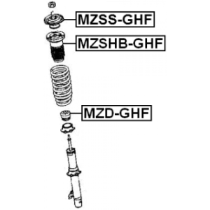 Protective Cap Bellow Shock Absorber - FEBEST MZSHBGHF