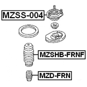 Protective Cap Bellow Shock Absorber - FEBEST MZSHBFRNF