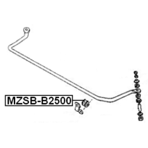 Mounting Stabiliser Bar - FEBEST MZSBB2500