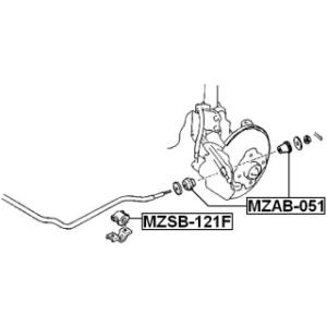 Mounting Stabiliser Bar - FEBEST MZSB121F