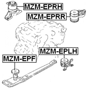 Mounting Engine - FEBEST MZMEPRH