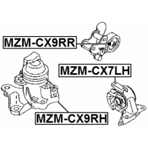Mounting Engine - FEBEST MZMCX9RR