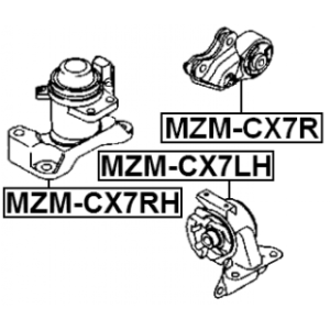 Mounting Engine - FEBEST MZMCX7RH