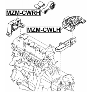 Mounting Automatic Transmission - FEBEST MZMCWLH