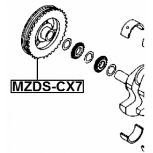 Belt Pulley Crankshaft - FEBEST MZDSCX7