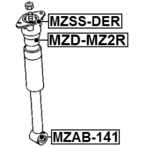 Rubber Buffer Suspension - FEBEST MZDMZ2R