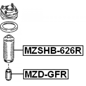 Rubber Buffer Suspension - FEBEST MZDGFR