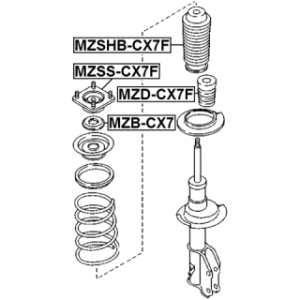 Rubber Buffer Suspension - FEBEST MZDCX7F