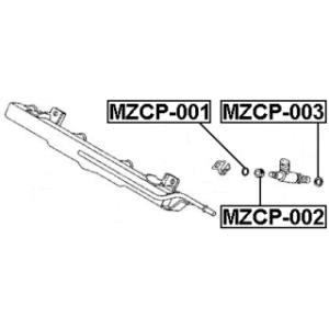 Seal Ring Nozzle Holder - FEBEST MZCP002