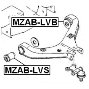 Mounting Control Trailing Arm - FEBEST MZABLVS