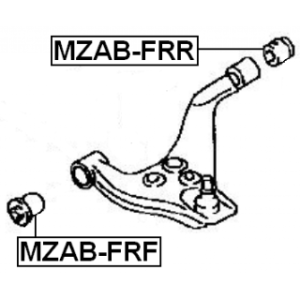 Mounting Control Trailing Arm - FEBEST MZABFRF