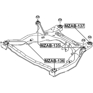Bushing Axle Beam - FEBEST MZAB137