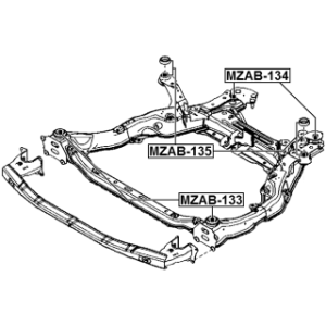 Bushing Axle Beam - FEBEST MZAB134