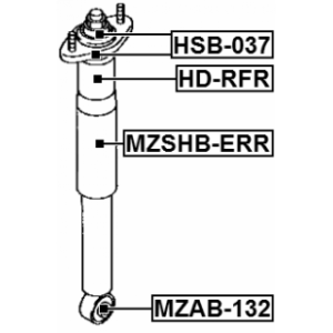 Bush Shock Absorber - FEBEST MZAB132