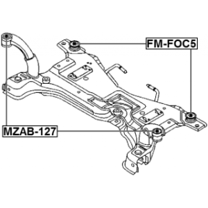 Bushing Axle Beam - FEBEST MZAB127