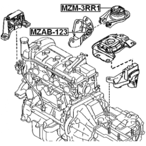 Mounting Engine - FEBEST MZAB123