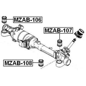 Mounting Steering Gear - FEBEST MZAB108