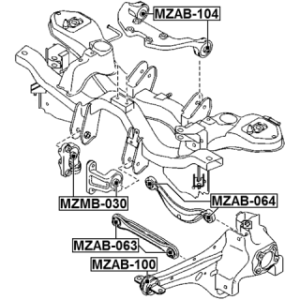 Mounting Differential - FEBEST MZAB104
