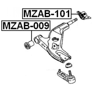 Mounting Control Trailing Arm - FEBEST MZAB101