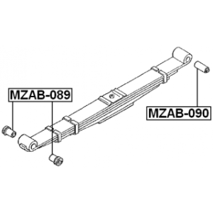 Bushing Leaf Spring - FEBEST MZAB089