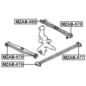 Mounting Control Trailing Arm - FEBEST MZAB077