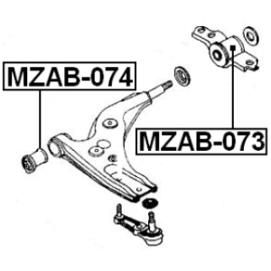 Mounting Control Trailing Arm - FEBEST MZAB073