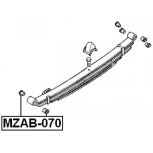 Bushing Leaf Spring - FEBEST MZAB070
