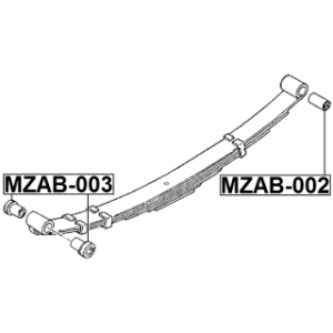 Mounting Control Trailing Arm - FEBEST MZAB002