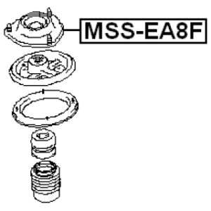 Suspension Strut Support Mount - FEBEST MSSEA8F