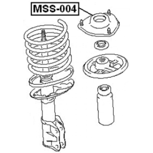 Suspension Strut Support Mount - FEBEST MSS004