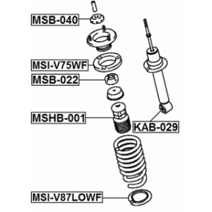 Spring Seat - FEBEST MSIV87LOWF