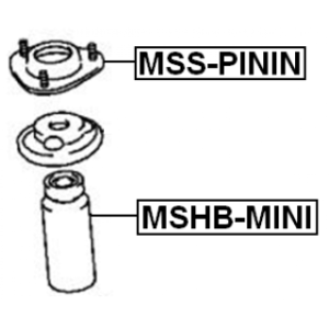 Protective Cap Bellow Shock Absorber - FEBEST MSHBMINI