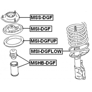 Protective Cap Bellow Shock Absorber - FEBEST MSHBDGF