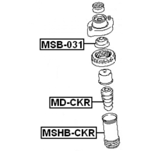 Protective Cap Bellow Shock Absorber - FEBEST MSHBCKR