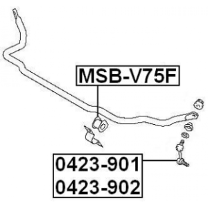 Mounting Stabiliser Bar - FEBEST MSBV75F