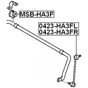 Mounting Stabiliser Bar - FEBEST MSBHA3F
