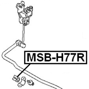 Mounting Stabiliser Bar - FEBEST MSBH77R