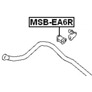 Mounting Stabiliser Bar - FEBEST MSBEA6R
