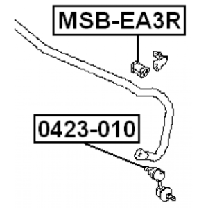 Mounting Stabiliser Bar - FEBEST MSBEA3R