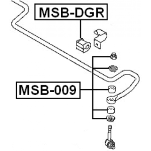 Mounting Stabiliser Bar - FEBEST MSBDGR