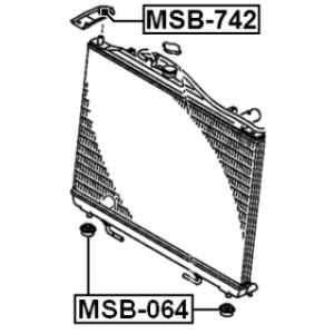 Mounting Radiator - FEBEST MSB742