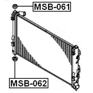 Mounting Radiator - FEBEST MSB062