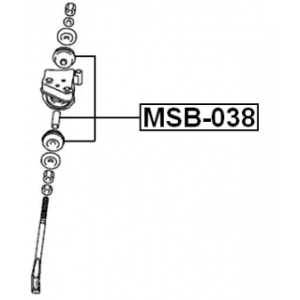 Mounting Control Trailing Arm - FEBEST MSB038