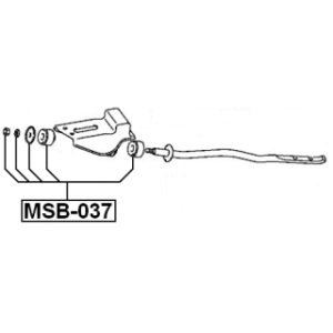 Mounting Control Trailing Arm - FEBEST MSB037