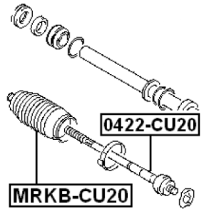 Bellow Steering - FEBEST MRKBCU20