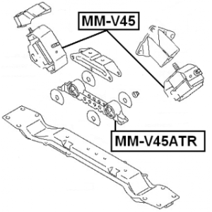 Mounting Engine - FEBEST MMV45ATR
